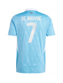 Belgien Kevin De Bruyne #7 Auswärtstrikot EM 2024 Kurzarm